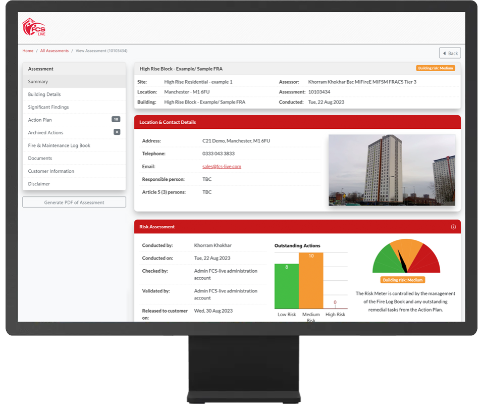 Fire Risk Assessment Software